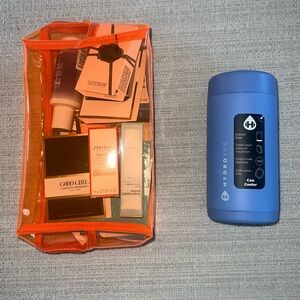 Hydrojug Slim Can Cooler 12 oz. + 37 Piece Cosmetic Bundle